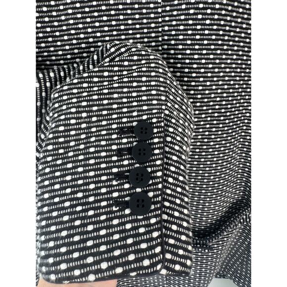 Talbots Women’s 8 Tweed Blazer Black White Suit Jacket Classic Workwear Lined - Picture 4 of 6